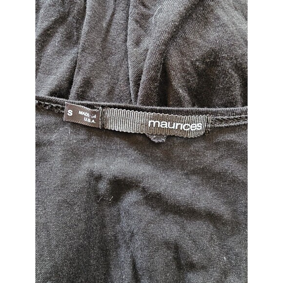 Maurices Tunic Womens Black Open Front Tunic Size Small - Picture 5 of 7